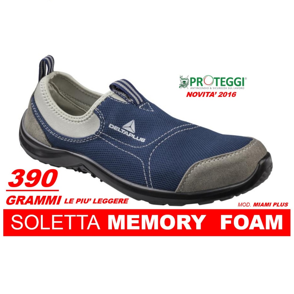 scarpe antinfortunistiche in memory foam