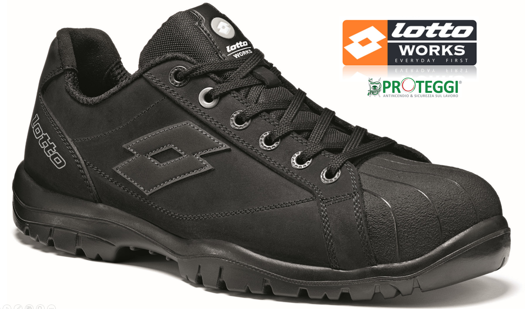 Scarpe antinfortunistiche Lotto Works linea jump 700 nera s3 src